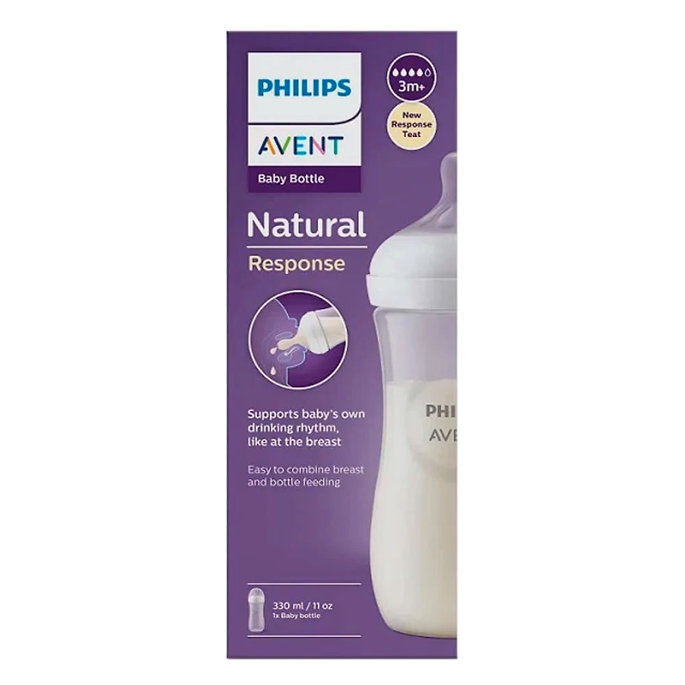 Miniatura Mamadeira Philips Avent Petala 3.0 Transparente 330ml