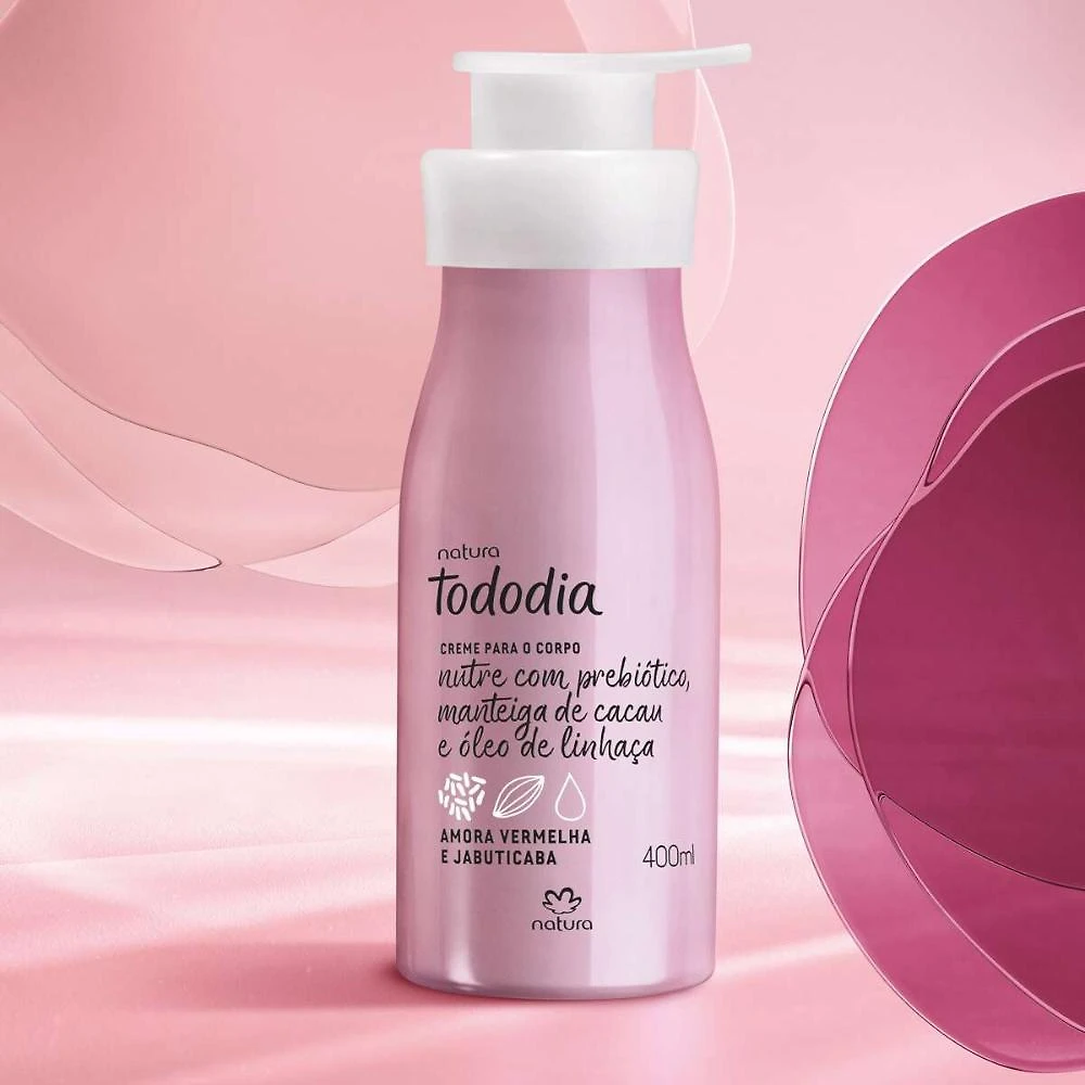 Miniatura Creme para o Corpo Natura TodoDia Amora Vermelha e Jabuticaba 400ml