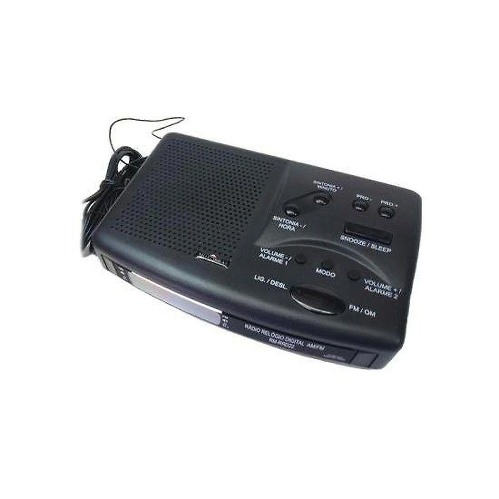 Rádio Relógio Motobras RM-RRD22 com Despertador Duplo, Sintonia AM-FM com 10 Memórias 115V-230V