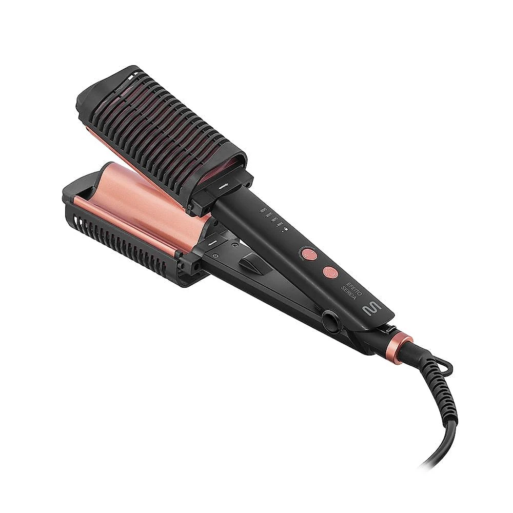 Prancha modeladora efeito sereia 2 em 1 bivolt -  eb130 rose