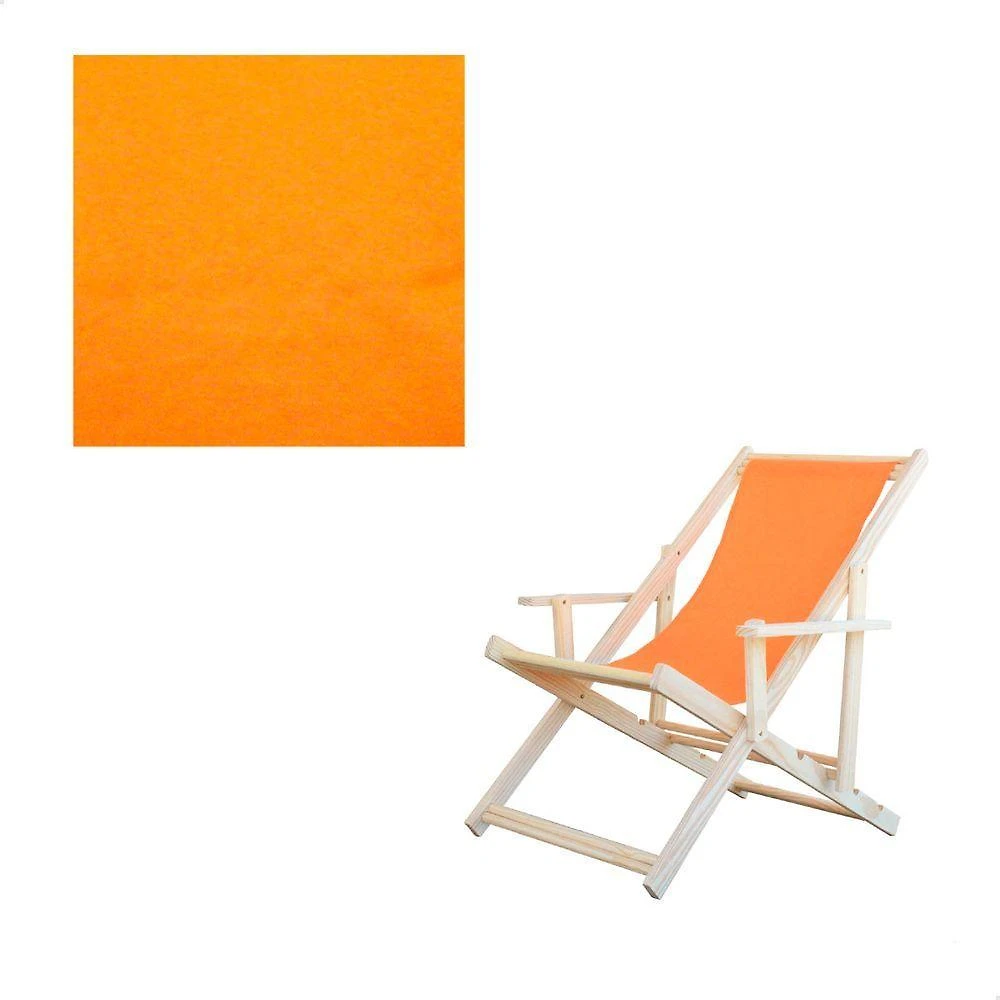Tecido para Cadeira Espreguiçadeira Preguiçosa com Hidro-Repelente Laranja 43CM