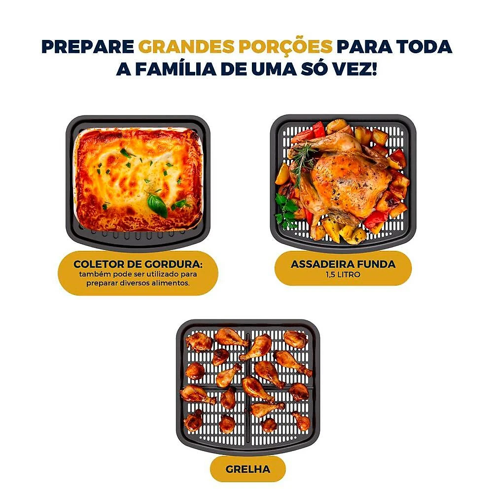 Fritadeira Air Fryer BAF11A Britânia Preta 127V Preto - 127V
