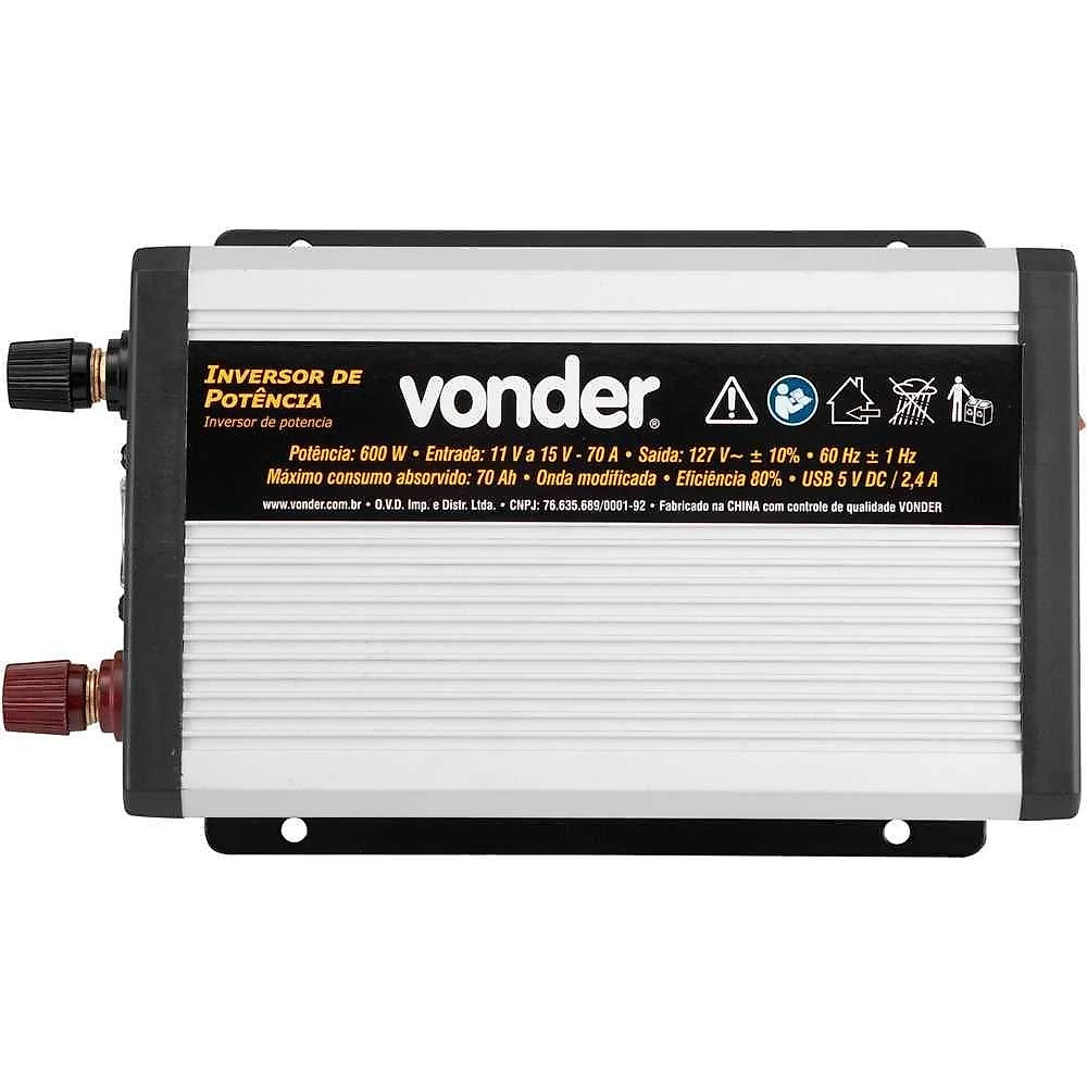 Inversor De Potencia 600W 12V Para Vonder 110V