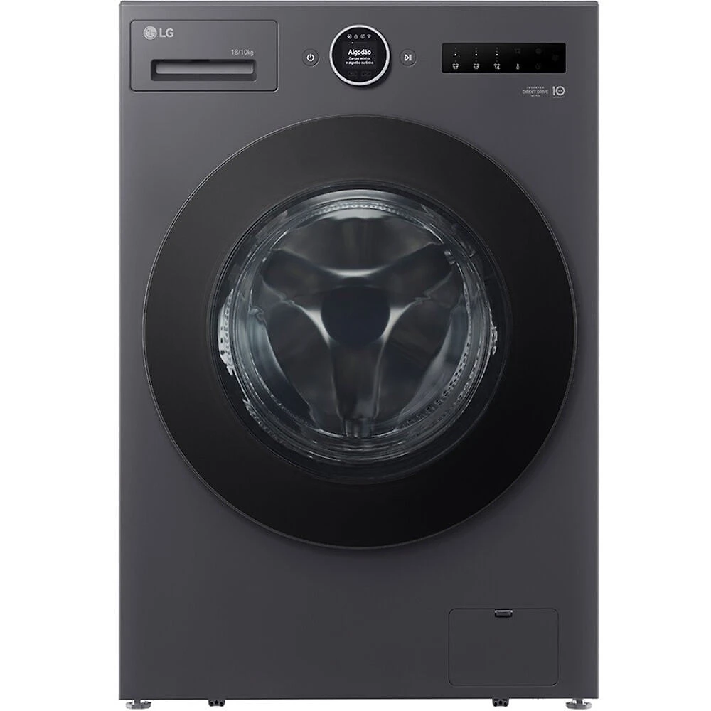 Lava e Seca WD18GNT 18Kg e 10Kg Front Load Automático AI LG