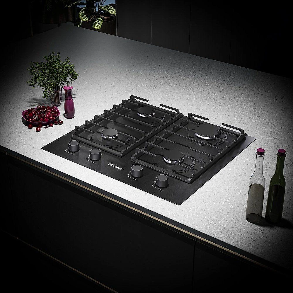 Cooktop Mueller 4 Bocas Antiaderente com Grades de Ferro Fundido MCG4BN Bivolt