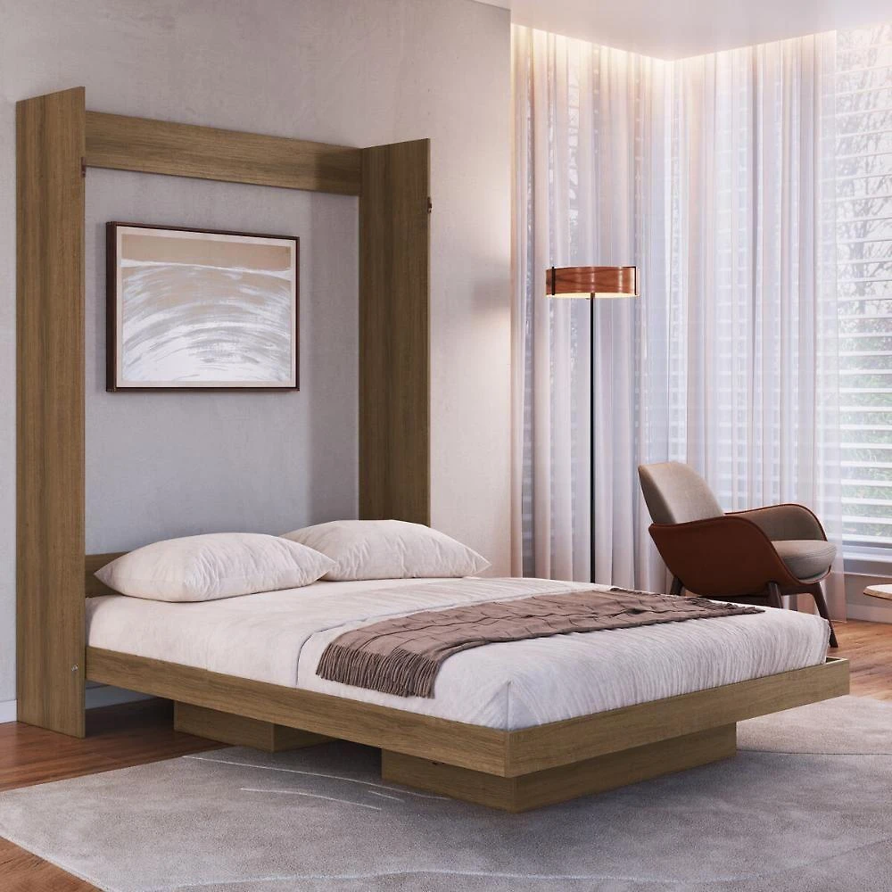 Cama De Casal Articulada Para Colchão 188x138cm Multimóveis CR40139 Mel