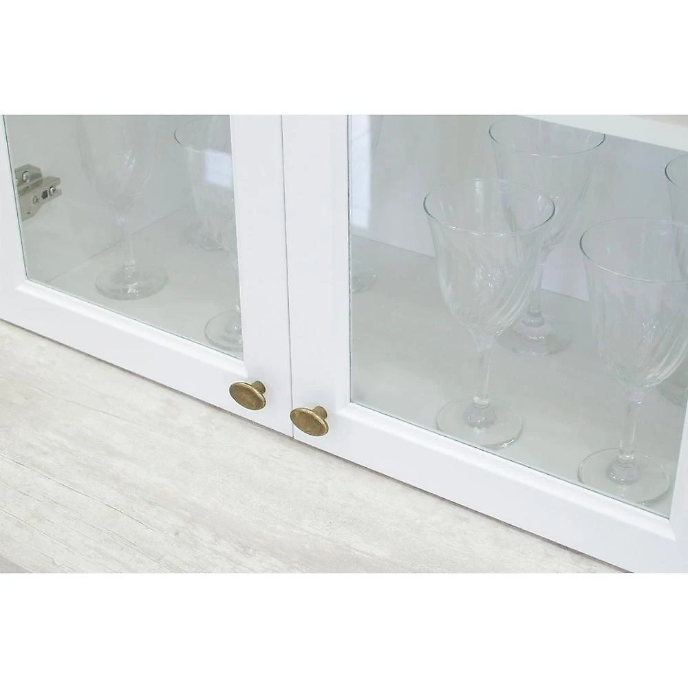 Kit Cozinha Americana C5p52 4 Portas 3 Gavetas MDF 120CM Branco Móveis Henn