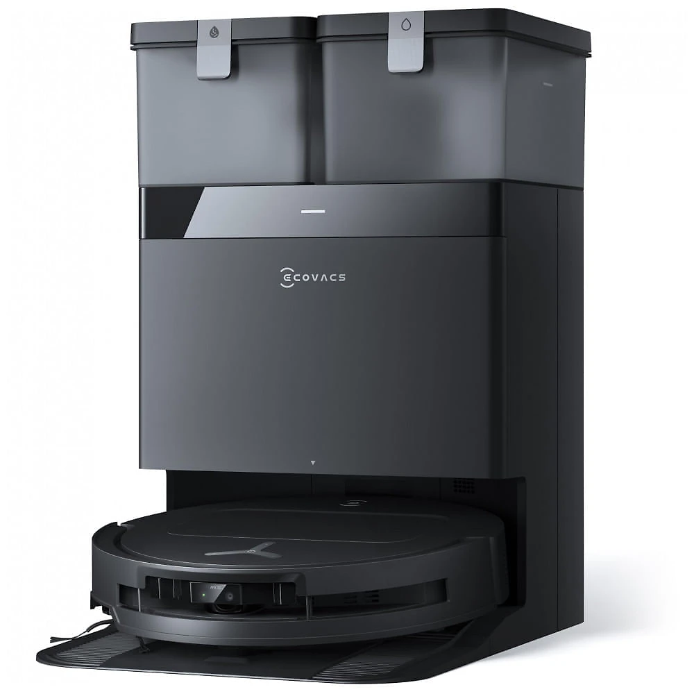 Robô Aspirador ECOVACS DEEBOT T50 PRO Omni Preto Ultra Fino 8cm Sucção 15000Pa Auto Esvaziamento