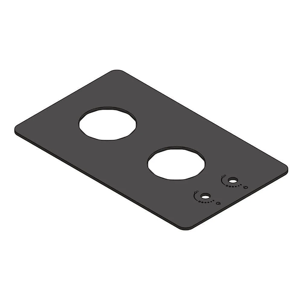 Vidro Preto Para Cooktop 2 Bocas Fogatti Preto