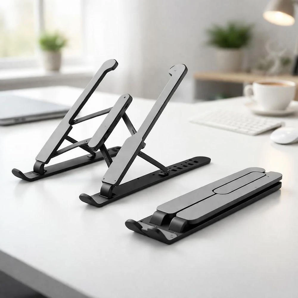 Suporte para Notebook Ajustável Ergonômico Portátil 6 Níveis Preto Genérico