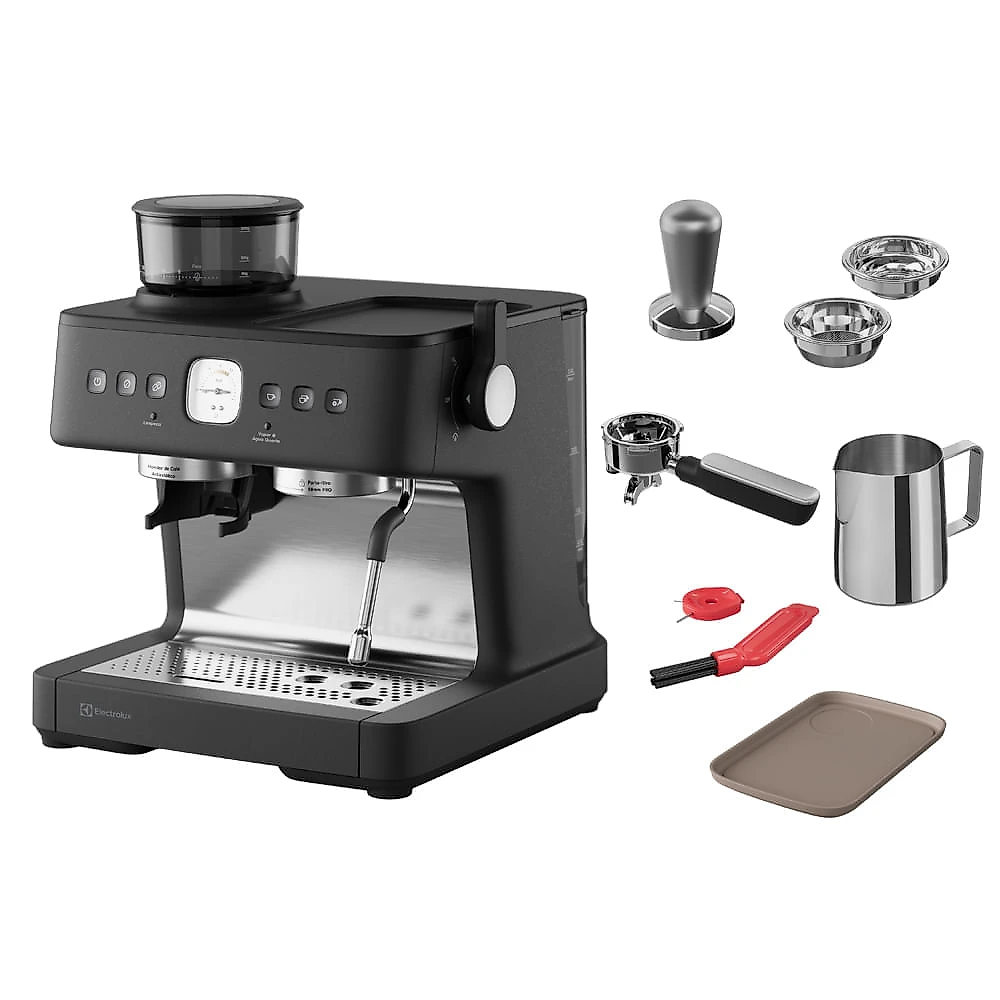 Cafeteira Electrolux Expert Preta com Moedor Integrado - ECM90 110