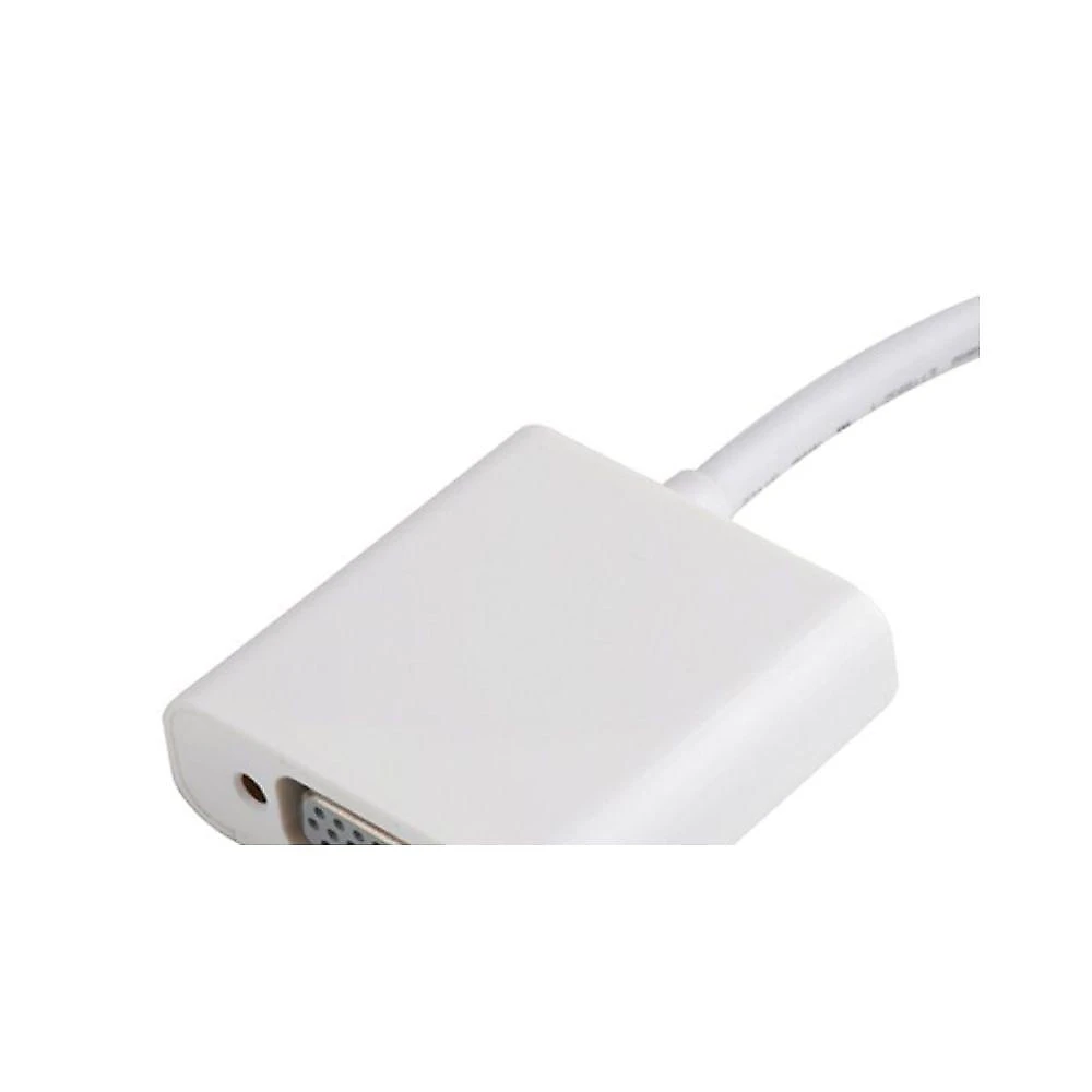 Cabo Adaptador Mini Display Port para VGA 15CM Plug And Play Mini Displayport Macho para VGA Fêmea