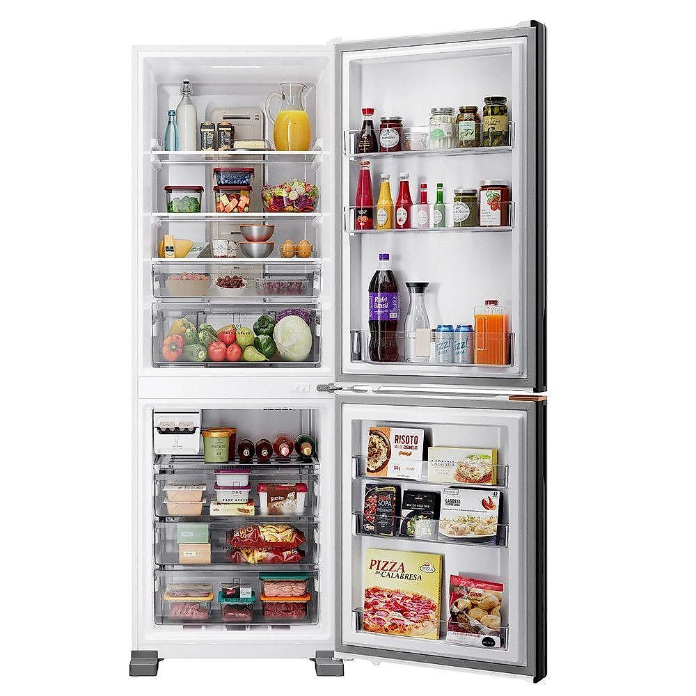 Refrigerador Brastemp Inverse Frost Free Inverter 500L Fresh Space Fresh Protein LED BRE66ABXNA Bivolt