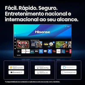 Smart TV 50" 4K QLED Hisense 50Q6QVV Vidaa Dolby Vision