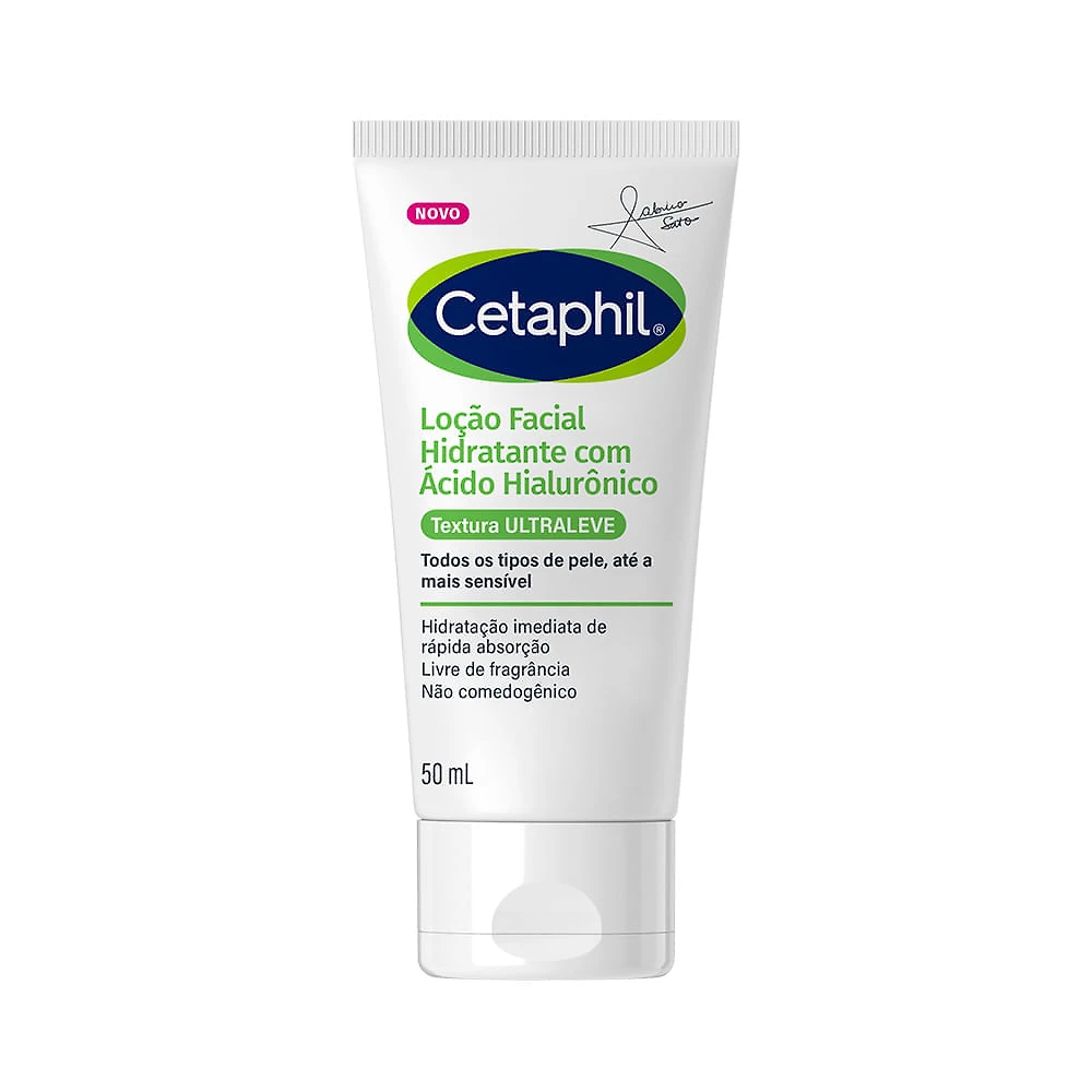 Miniatura Cethapil Loção Facial Hidratante com Ácido Hialurônico Textura Ultraleve Todos os Tipos de Pele 50ml