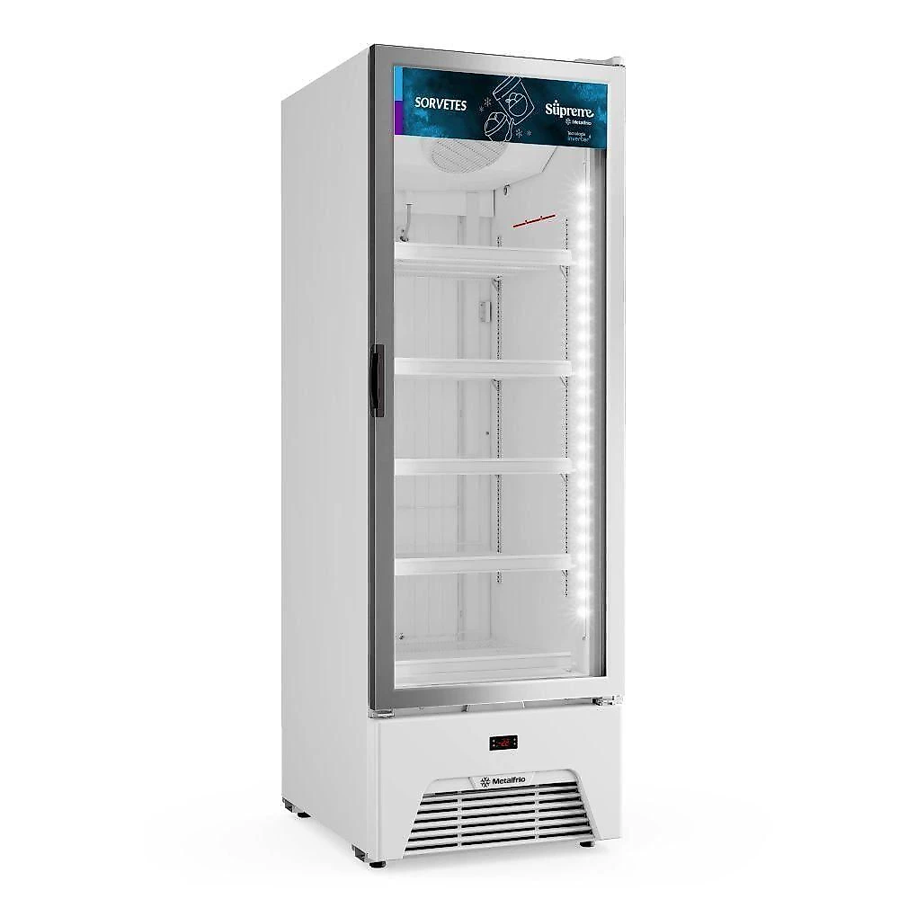 Freezer Expositor Vertical Metalfrio Frost Free 581L VF50AH Branco 220V
