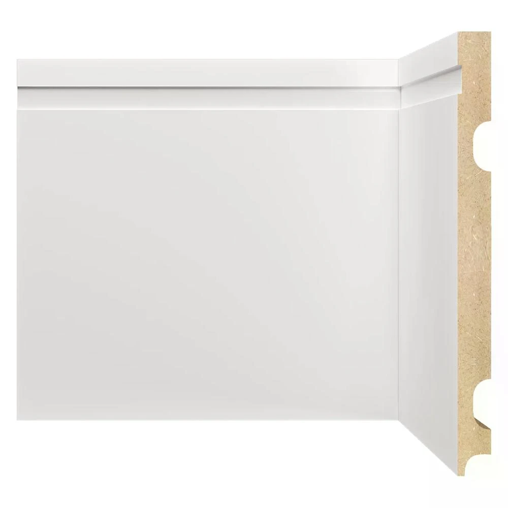 Rodapé de MDF 20cmX15mmX2,40m com Friso 2002