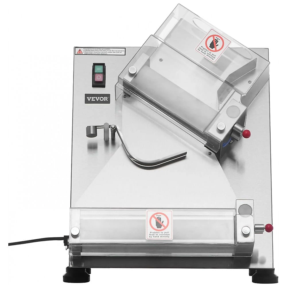 Laminadora de Massa para Pizza VEVOR APD30 3-14 Pol Automática Inox 370W 260 Peças/h 110V