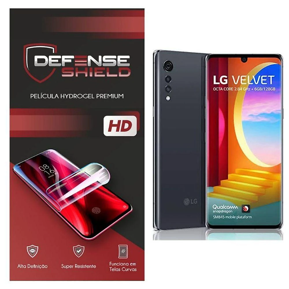 Pelicula Hydrogel Premium Para Lg Velvet Proteção Frontal + Verso Defense Shield