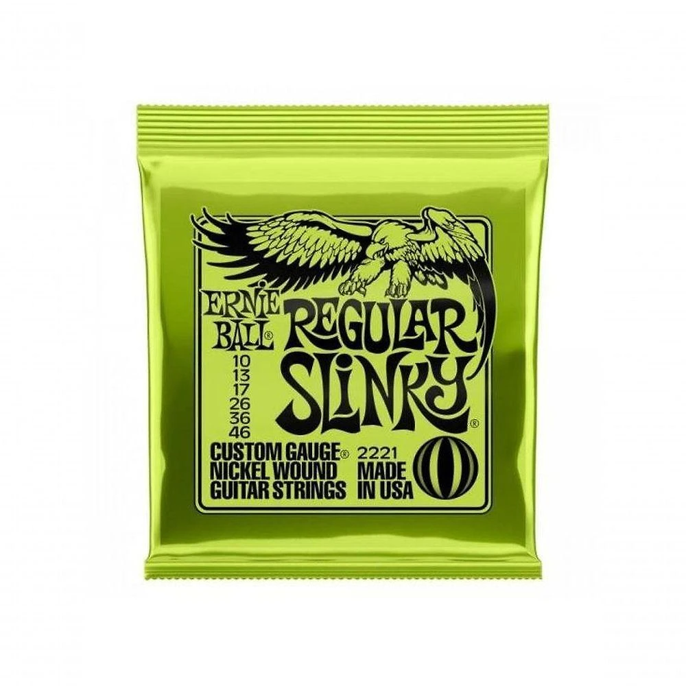 Encordoamento para Guitarra Regular Slinky 2221 Calibre 0.10 Niquel Ernie Ball