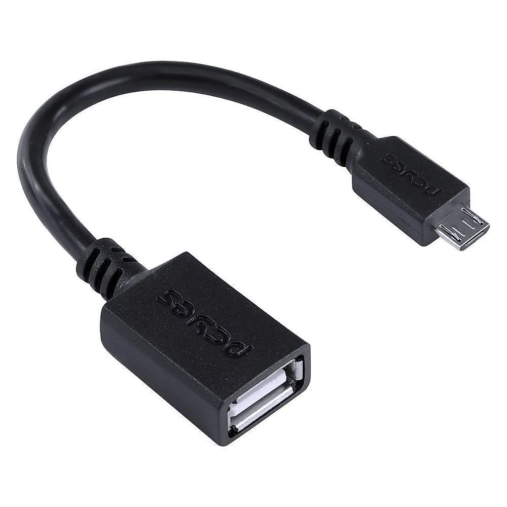 Adaptador Otg Micro Usb P- Usb 2.0 15cm - Preto