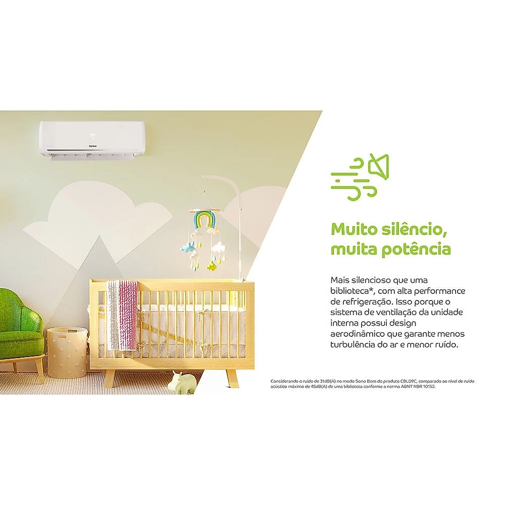 Ar-Condicionado Split CBR09CB Inverter Reverso 9000 BTUS Consul Branco - 220V