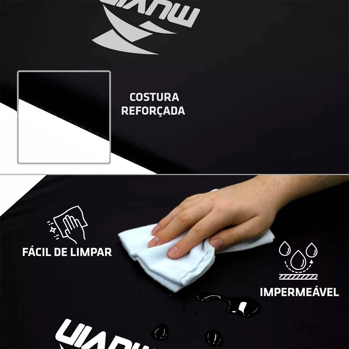 Kit 3X Colchonete Espuma D80 Abdominal 95Cm Pilates Muvin