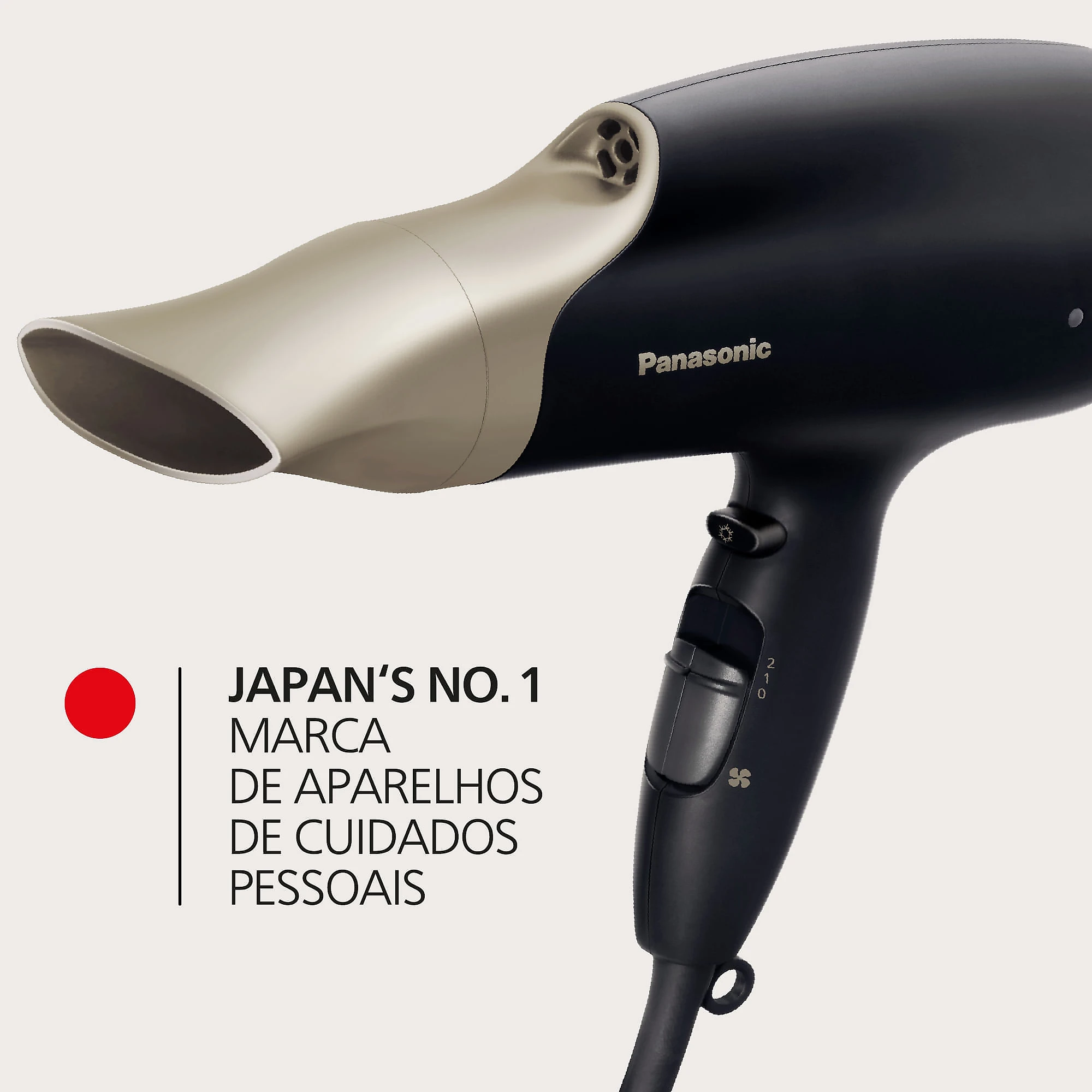 Secador de cabelos Panasonic Nanocare com Tecnologia Nanoe™ Trata e Hidrata - EH-NA6A 127v