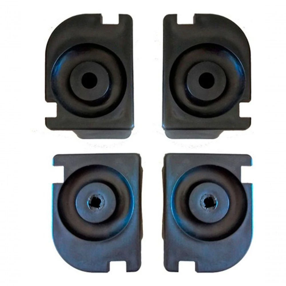 Conjunto de Sapatas Higipack Jsn para Carrinho de Lavanderia 370L em Polipropileno com Látex