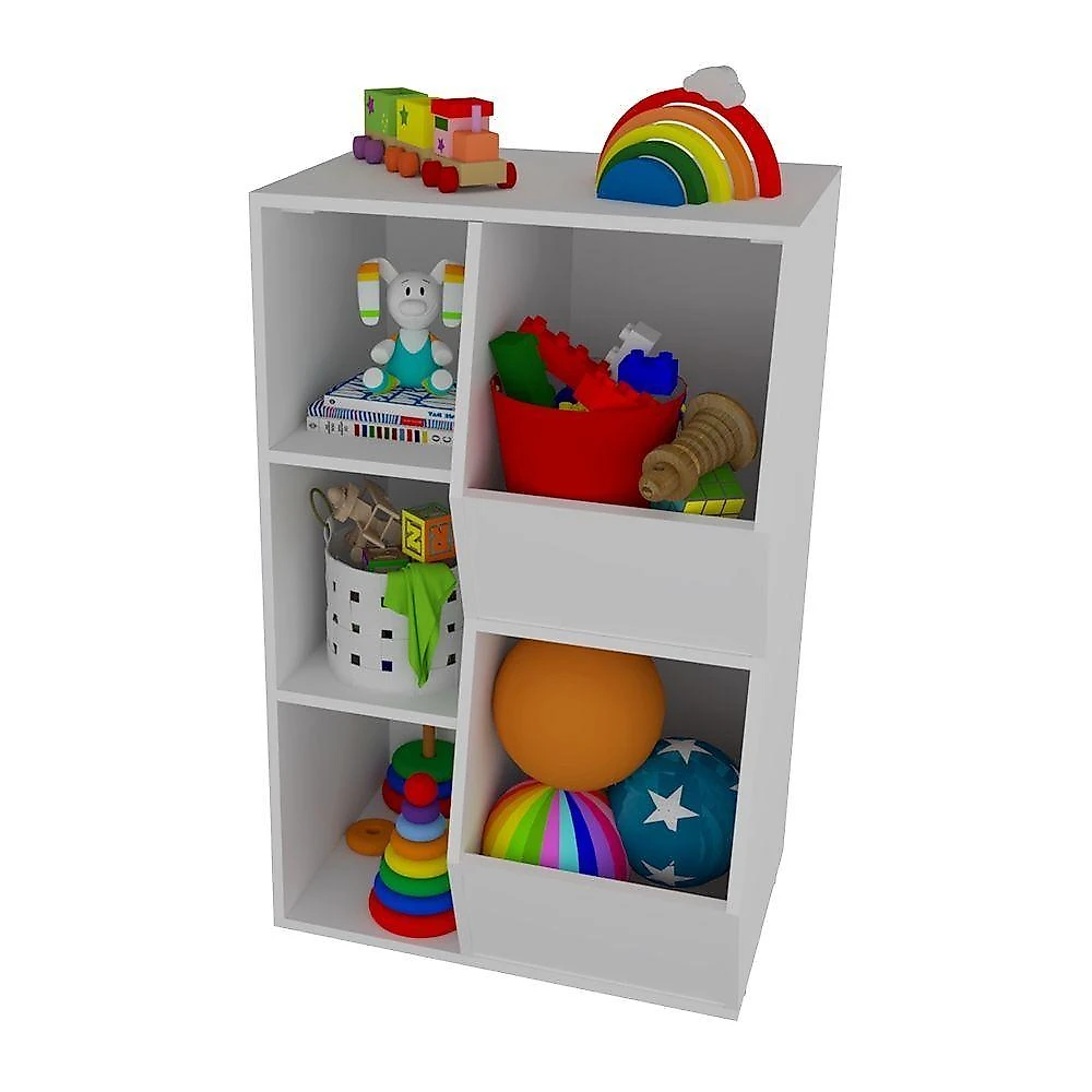 Organizador de Brinquedos Mirela MDF 60cm Branco Woodcore