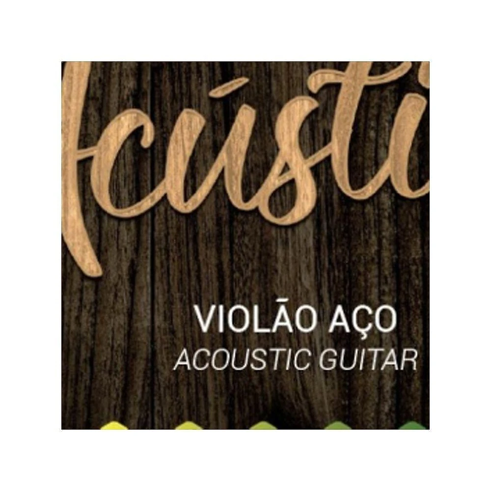 Encordoamento para Violão Aço GESWAM Som Brilhante 6 Cordas Amarelo Giannini