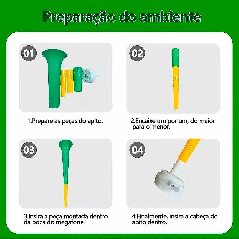 Kit Torcedor Brasil Copa do Mundo 2026 Completo 12 Peças Seleção Amarelo