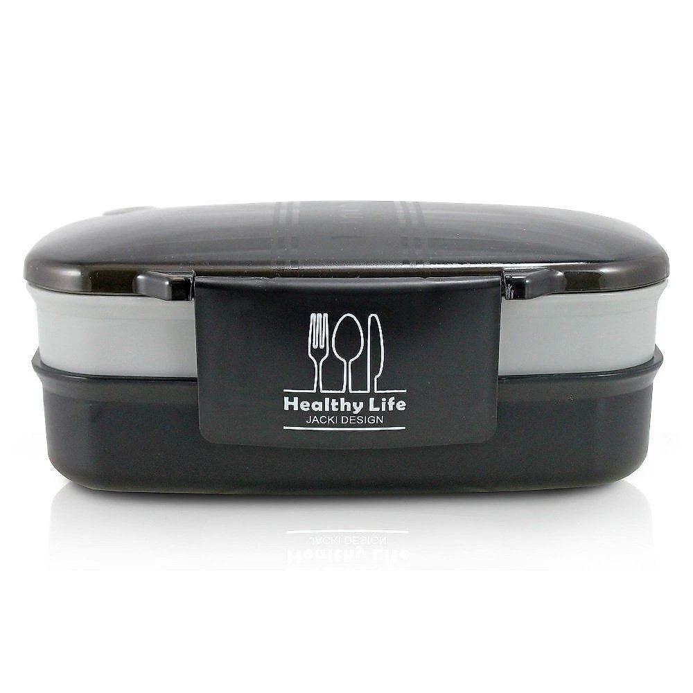 Bolsa Térmica Concept Com Pote De Marmita E Porta Talheres Com Porta Escova E Pasta De Dente Preto