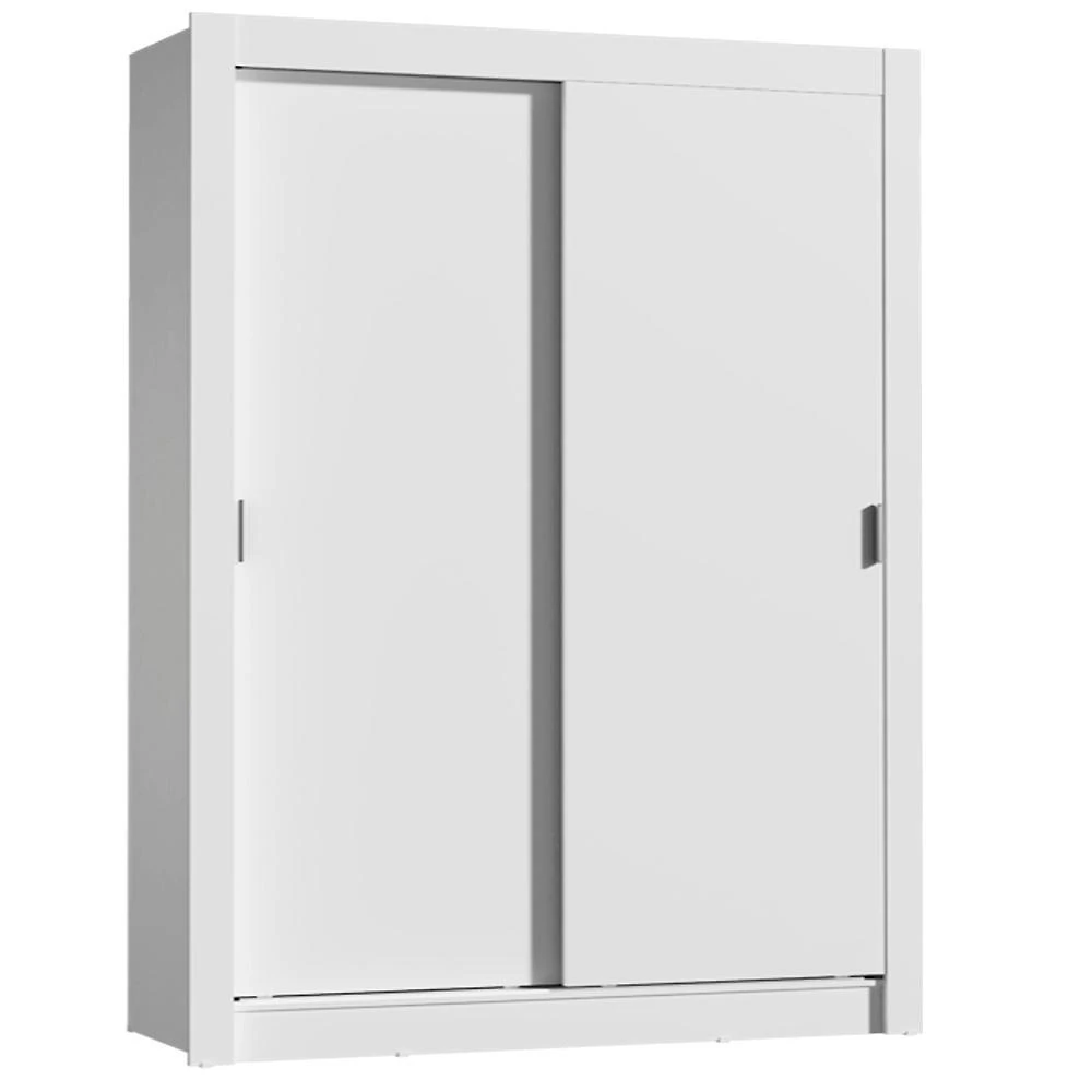 Guarda-roupa solteiro madesa denver 2 portas de correr - branco