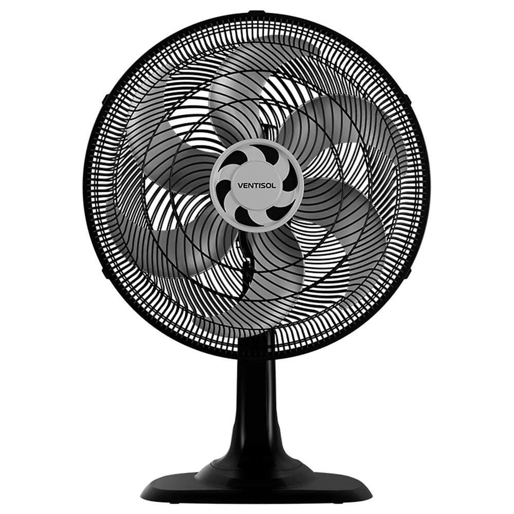 Ventilador de Mesa Turbo 40 cm 80 W 6 Pás 3 Velocidades Ventisol
