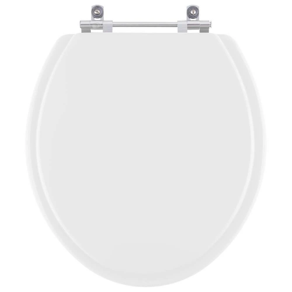 Assento Sanitário Fiore Alongado Plástico Parafusado Antimicrobiano Branco Pontto Lavabo
