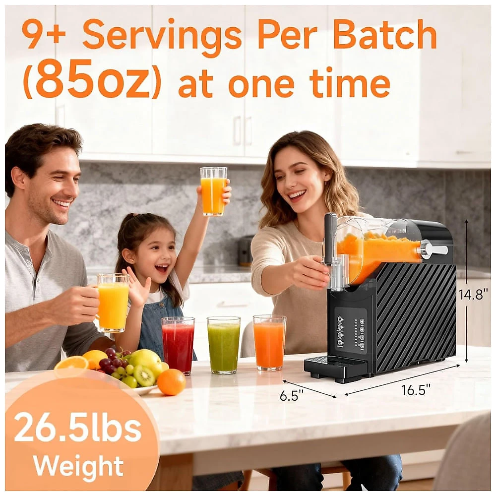 Máquina de Slush Raspadinha Stopasd 2,5L 3 Programas Auto Limpeza SEM Gelo