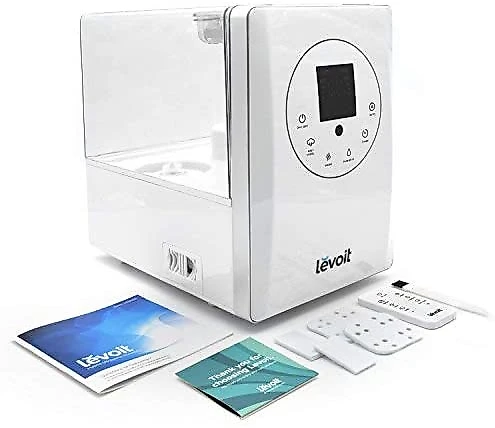 LEVOIT Umidificador/Evaporador Elétrico, 6 L, alcance de 70 m2, c/ controle remoto e aromaterapia, branco.