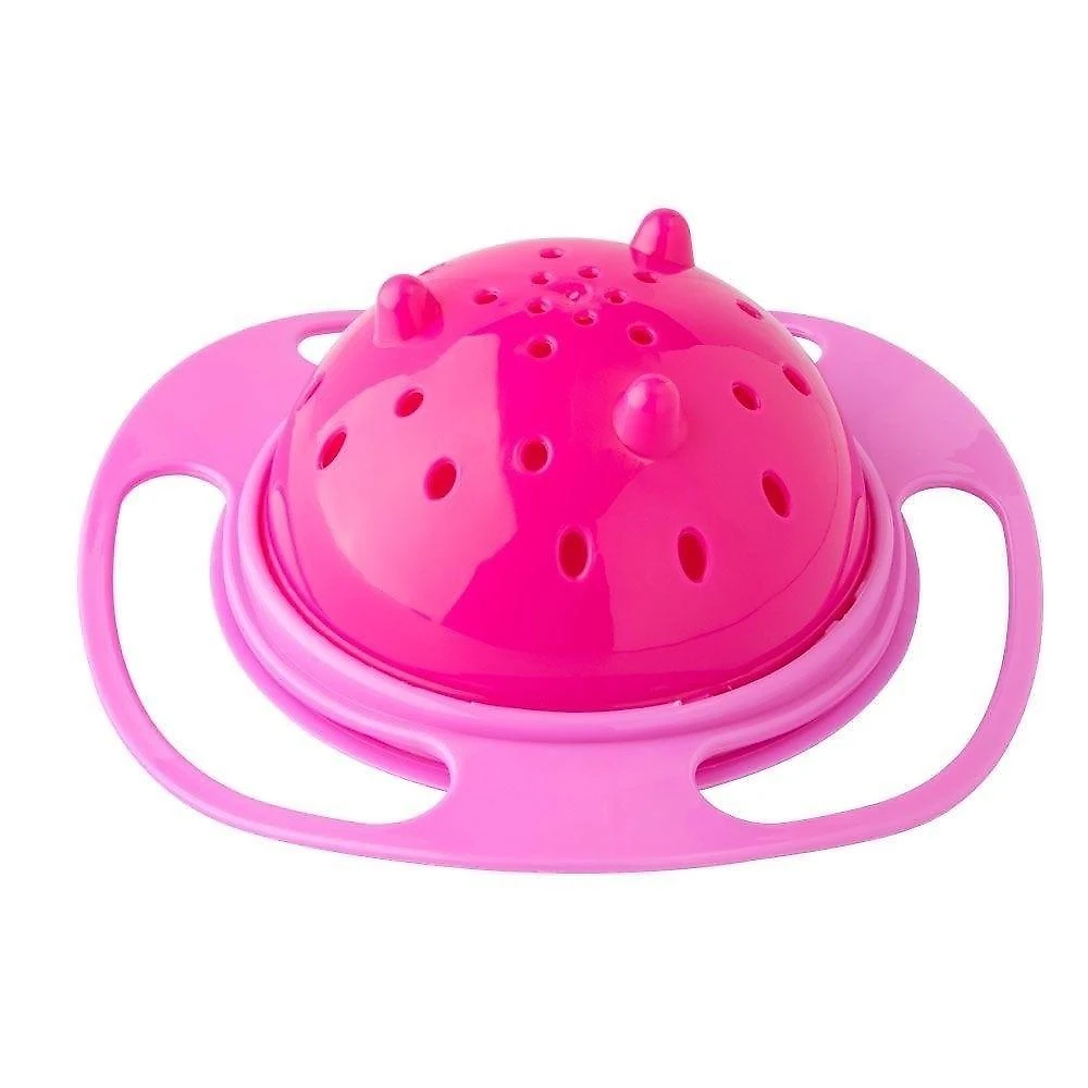 Comedouro Pet Yeet Giratório para Cachorro e Gato Plástico Rosa 17CM
