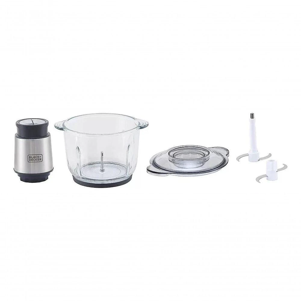 Mini Processador de Alimentos Black + Decker MP300G-B2 2 Velocidades Vidro 2L 110V