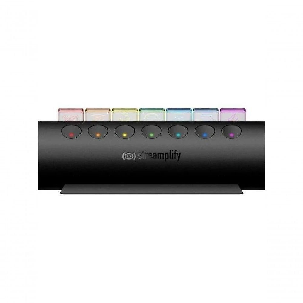 Hub USB Ctrl 7 com 7 Portas USB 3.0 e LED RGB Dinâmico Preto Streamplify