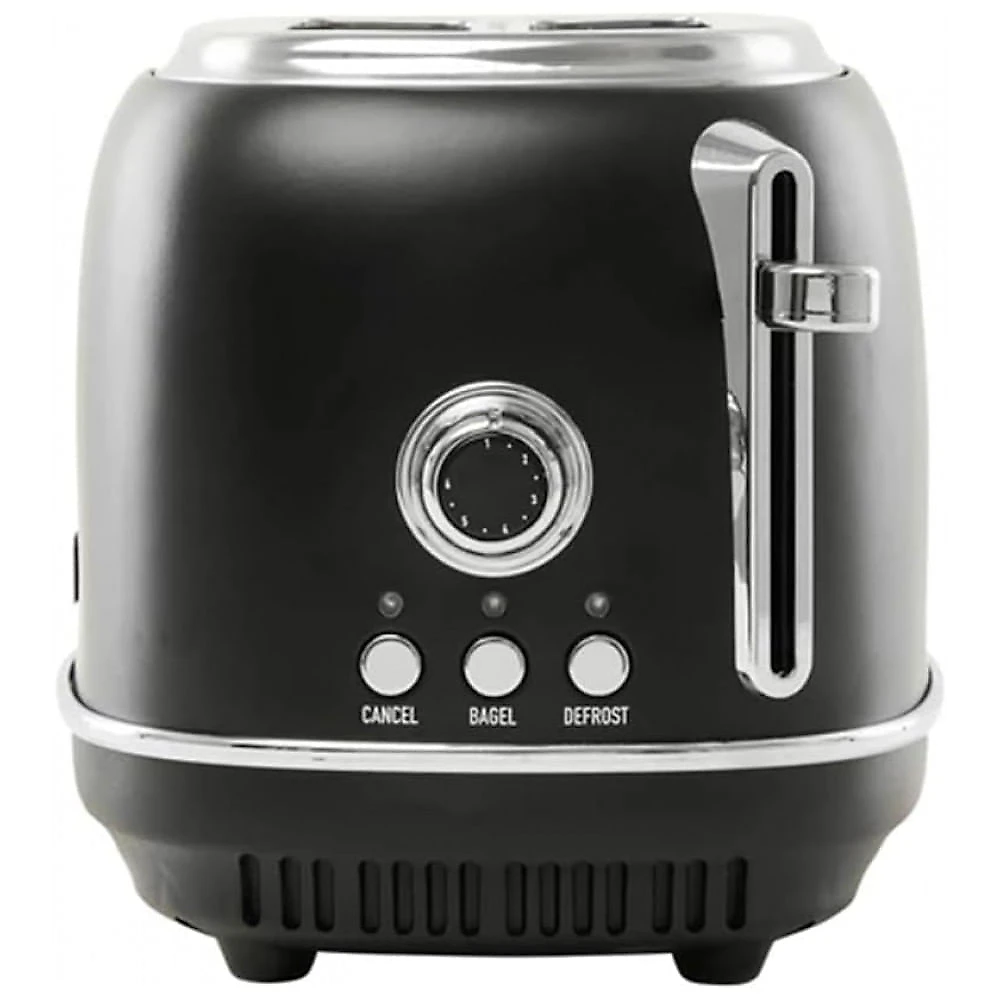 Torradeira HADEN Heritage inox 2 fatias preta e cromada com controle de tostagem ajustável 900W 110V