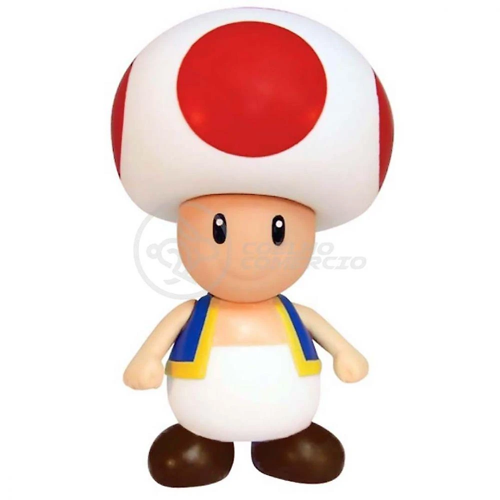 Boneco Action Figure Cogumelo Toad Articulado 20cm