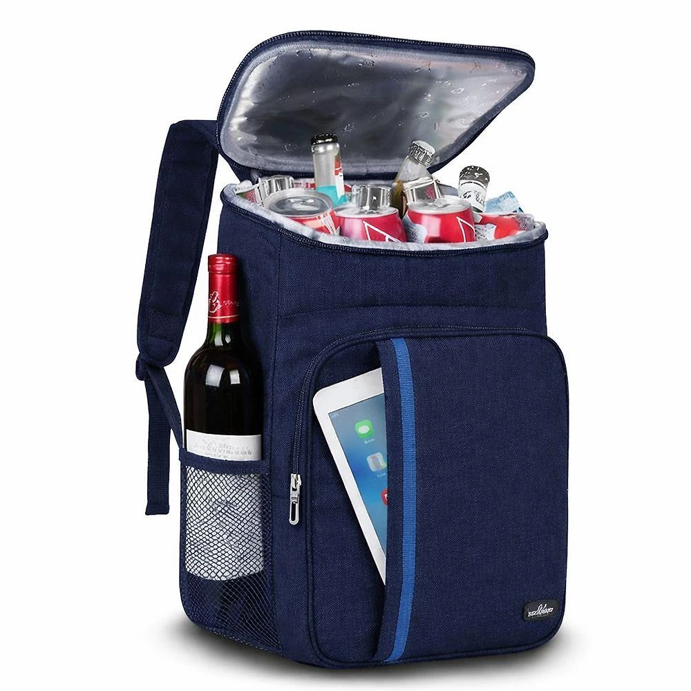 Mochila Térmica Impermeável Azul Cheguei BR para Viagem e Uso Diário