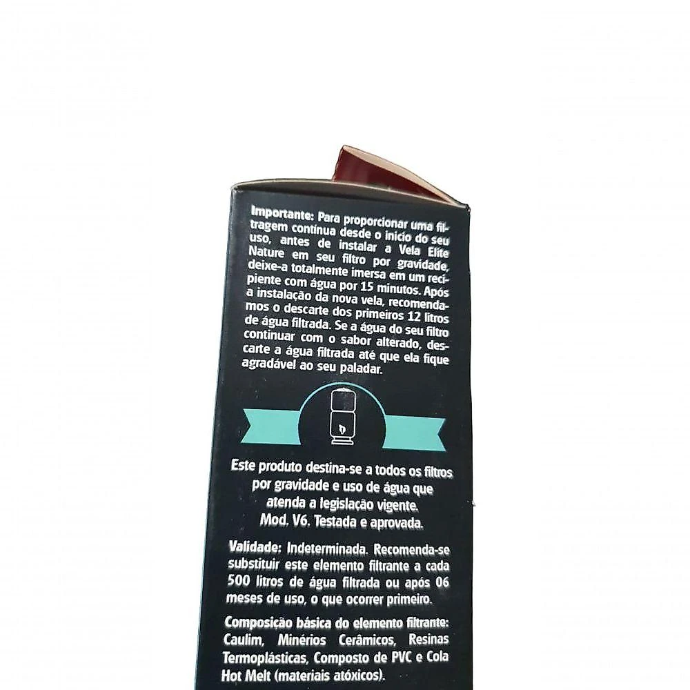 Kit 02 Un Vela Elite Nature Para Filtros Por Gravidade
