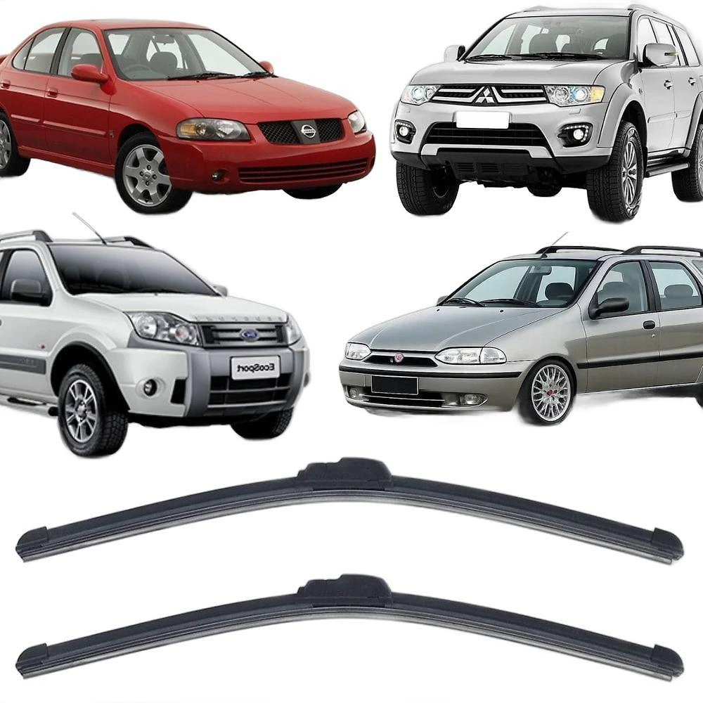Par Palheta 2218 Dianteira Compatível com Palio Strada S10 Vectra Ecosport Doblo Siena