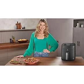 Fritadeira Air Fryer Electrolux EAF40 Rita Lobo 5,6L Efficient 1400W Antiaderente Desligamento Automático Econômica Cinza 110V