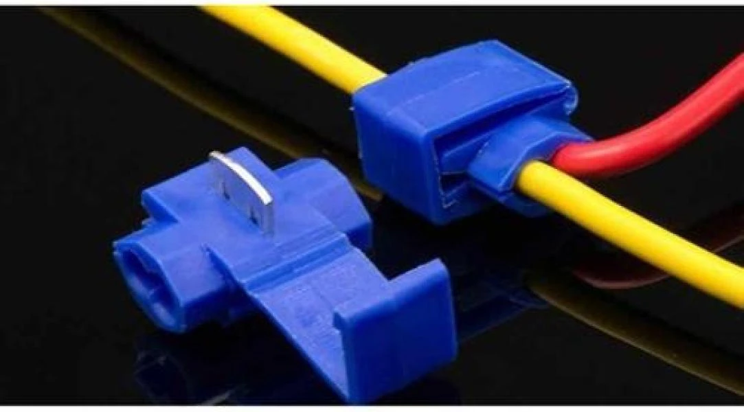 Miniatura 500Pçs Conector Derivação Emenda Cabos Fios Azul 1,5 A 2,5Mm
