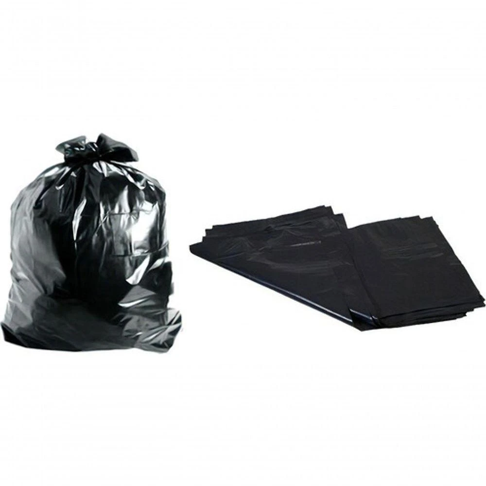 Saco para Lixo 40 Litros 50x60 cm para Lixo Doméstico e Comercial Preto Higipack