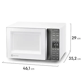 Micro-ondas Electrolux Efficient ME23B Função Manter Aquecido Desidratar Branco 23L 110V